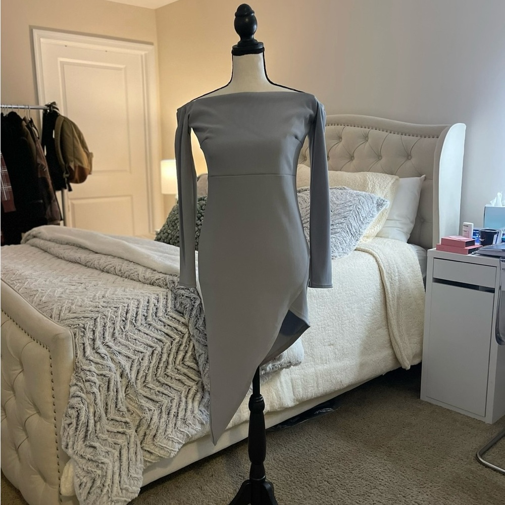 Asymmetrical Off the Shoulder Dress